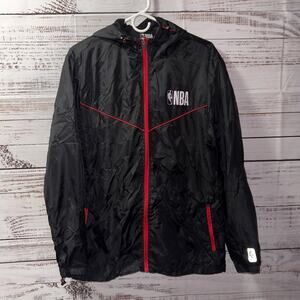 NBA Zip Up Windbreaker Jacket Mens size medium